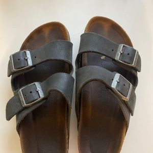 Birkenstock black womens sandals size 36